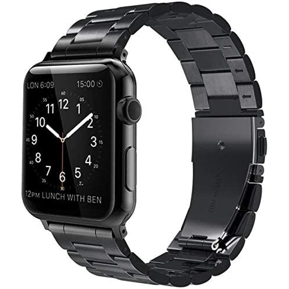 PhoneLook - Apple 42mm - Watch - Edelstahl elegant - / / 45mm 44mm Armband Schwarz auf Zeitlos und klassisch Kaufen