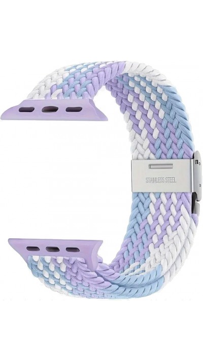 Bracelet en nylon élastique tressé avec des sangles extensibles pour Apple Watch - Multicolor 10 - Apple Watch 42 mm / 44 mm / 45 mm