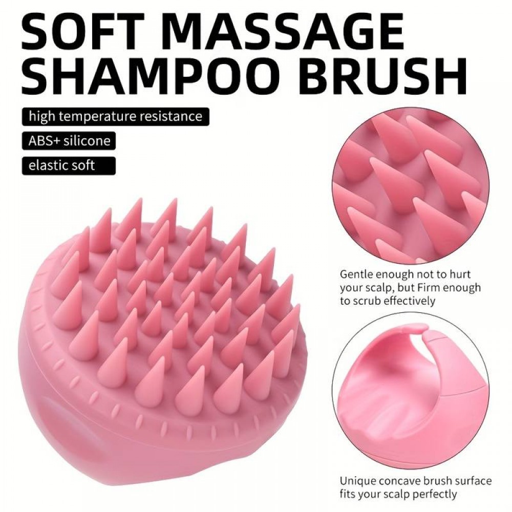 Brosse pour Massage Cuir Chevelu en Silicone Souple - SoftSiliconeBrush™