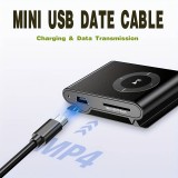 Câble chargeur (1 m) Mini-USB vers USB-A - Nylon metal - Noir - Noir