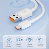 Câble de recharge ultra long USB-A vers USB-C 5 mètres - Blanc