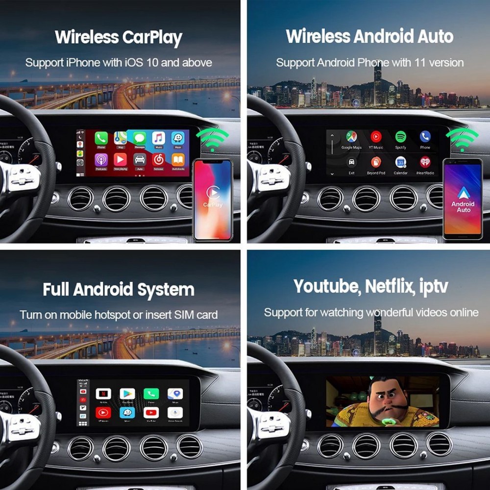 Carlinkit TBox Full Ai Smart Box adaptateur/convertisseur (Android 11.0 -  CPC200-Tbox mini) Wireless CarPlay et Android Auto - Acheter sur PhoneLook
