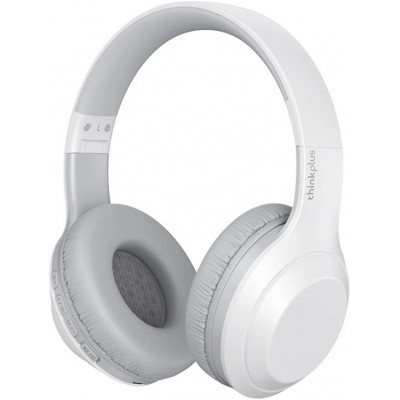 Casque Lenovo thinkplus TH10 over-ear sans fil Bluetooth 5.0 Dualpower loudspeaker - Blanc