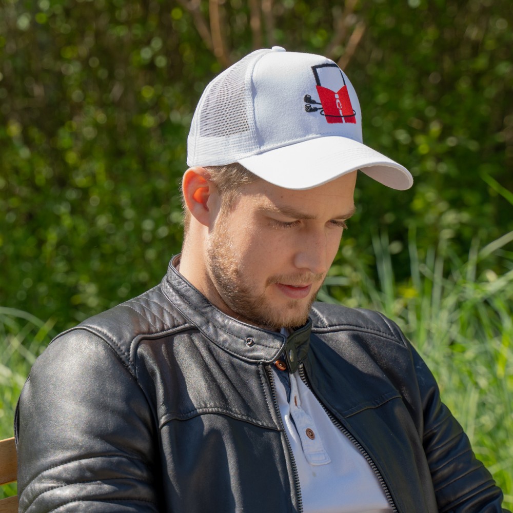 Casquette Trucker sportive - Casquette de baseball unisexe ajustable PhoneLook - Blanc