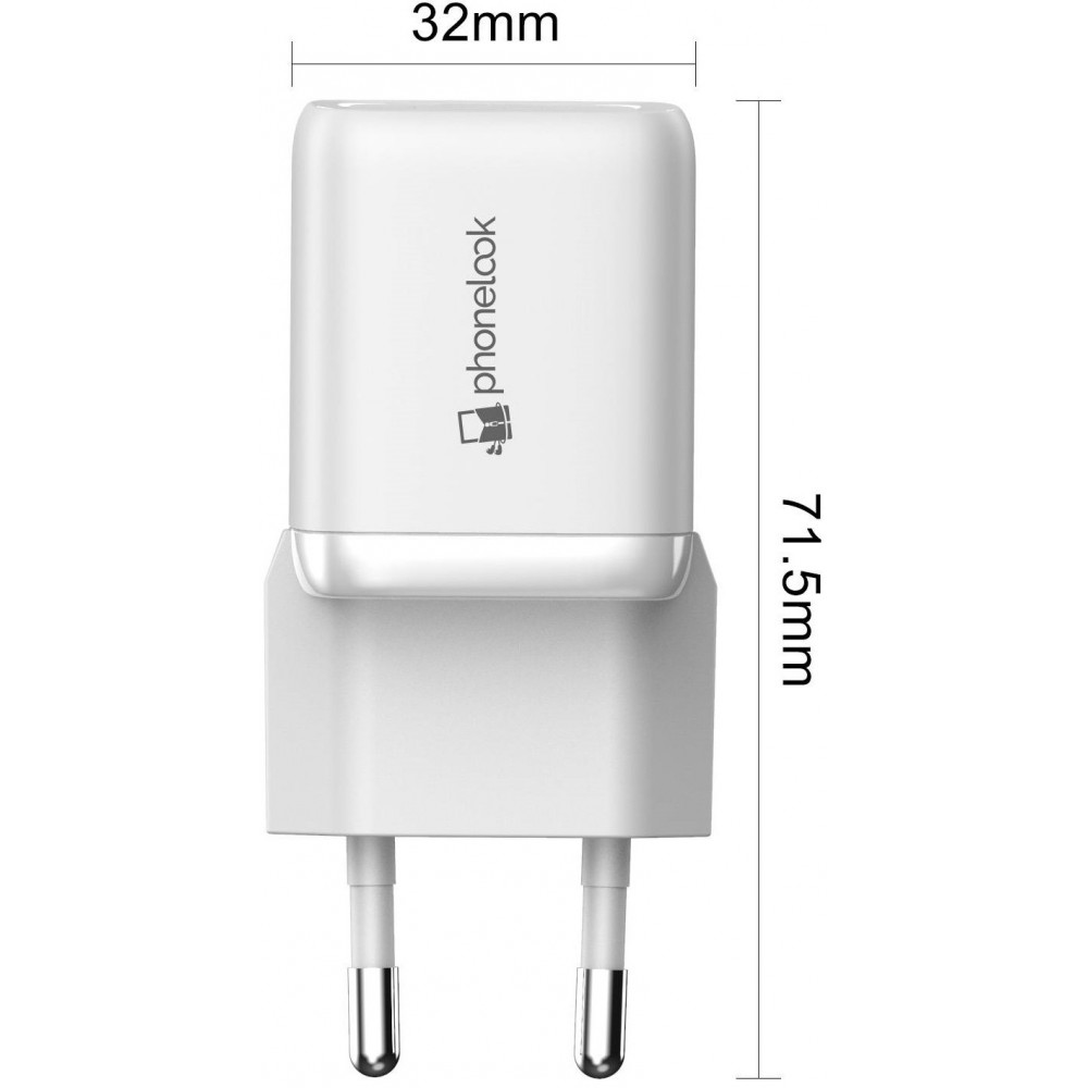 Chargeur secteur USB-A et USB-C 30 W avec Quick Charge et Power
