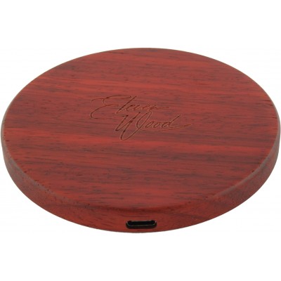 Chargeur sans-fil 10W Fast Charge en bois véritable Eleven Wood Rosewood