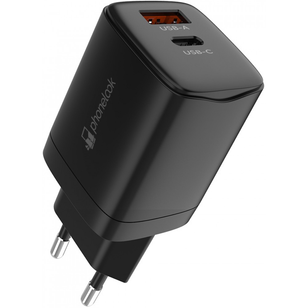 Baseus Chargeur Rapide USB-C 20W + Cable Lightning noir