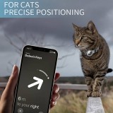 Collier de sécurité pour chats avec petite clochette, matériau réfléchissant et support Apple AirTag - Noir - AirTag