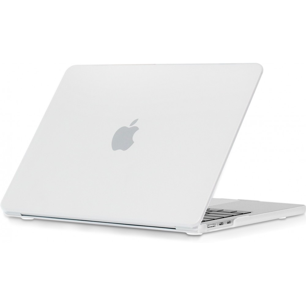 Coque MacBook Pro 14" - Hardshell Housse de protection ultra-fin pour Apple MacBook Pro 14" deux pièces semi-transparent - Blanc