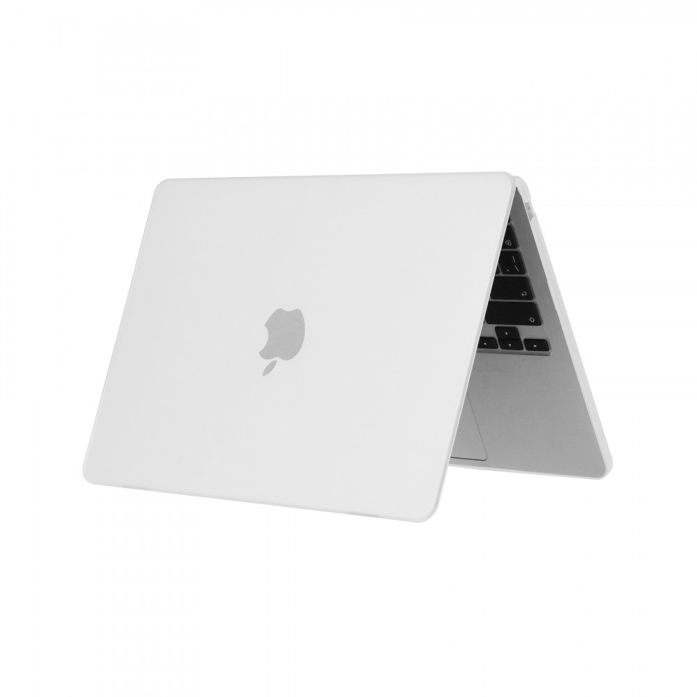 Coque MacBook Pro 14" - Hardshell Housse de protection ultra-fin pour Apple MacBook Pro 14" deux pièces semi-transparent - Blanc