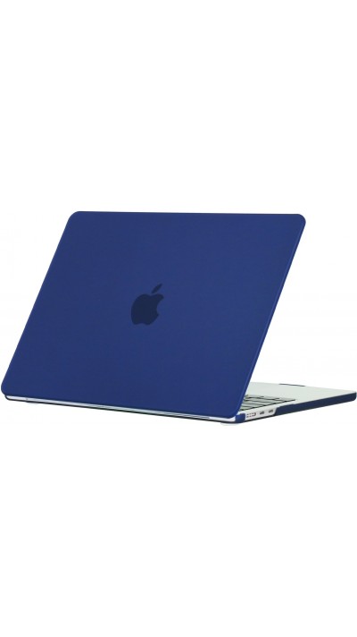 Coque MacBook Pro 16" (2021, 2023) - Hardshell Housse de protection ultra-fin deux pièces semi-transparent - Bleu foncé