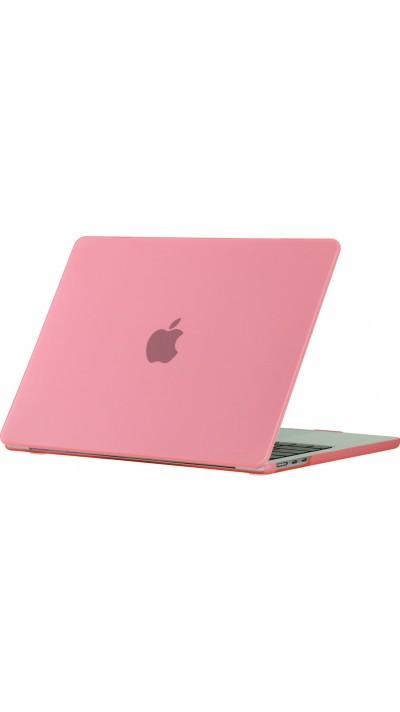 Coque MacBook Pro 16" (2021, 2023) - Hardshell Housse de protection ultra-fin deux pièces semi-transparent - Rose