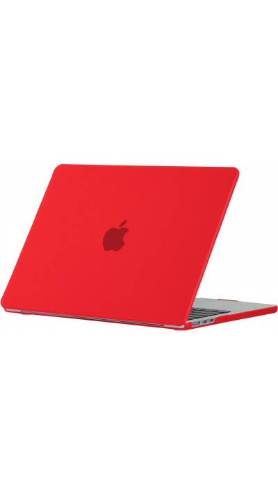 Coque MacBook Pro 16" (2021, 2023) - Hardshell Housse de protection ultra-fin deux pièces semi-transparent - Rouge