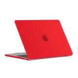 Coque MacBook Pro 16" (2021, 2023) - Hardshell Housse de protection ultra-fin deux pièces semi-transparent - Rouge