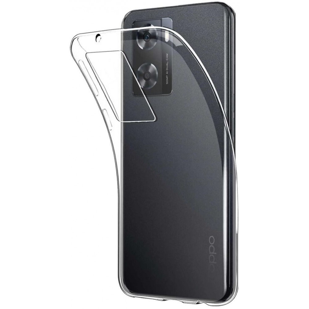 Coque OPPO A77 5G - Gel transparent Silicone Super Clear flexible