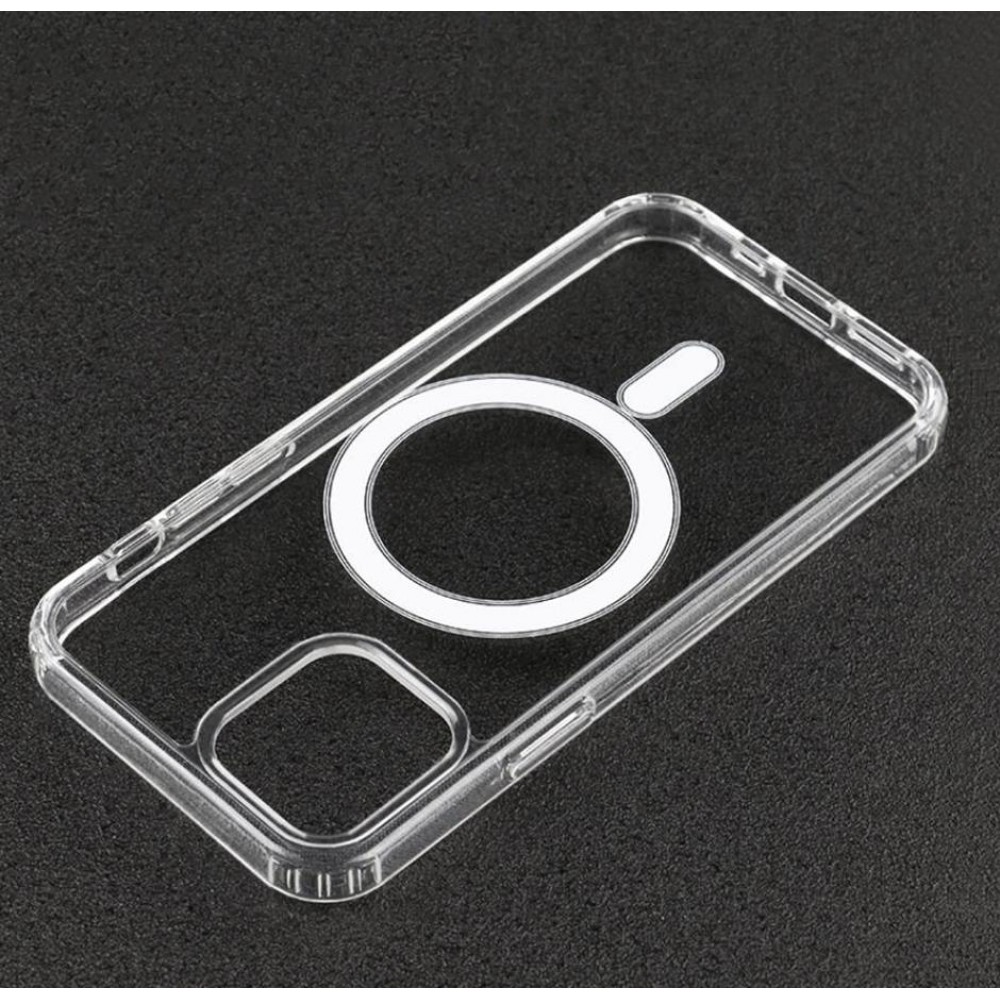 Coque iPhone 13 Mini, Coque de Protection Magnétique Compatible avec  MagSafe [Jaune Jaunissement] Transparente Antichoc pour Téléphone Portable  Ultra Mince Bumper Coque iPhone 13 Mini 5,4
