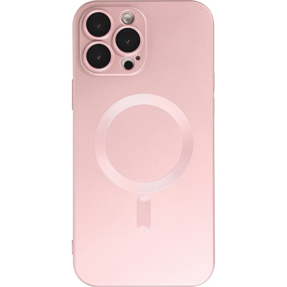Coque iPhone 15 Pro - Gel souple avec vitre de protection caméra MagSafe -  Rose - Acheter sur PhoneLook