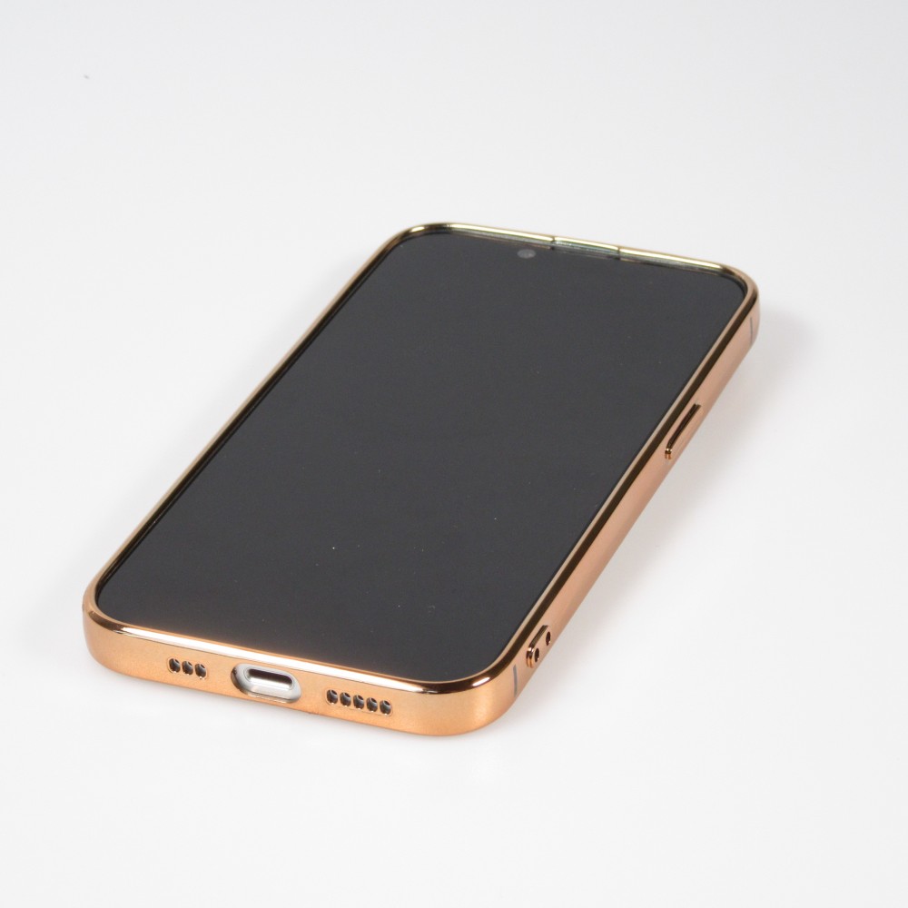 Coque iPhone 14 Plus - Electroplate - Or