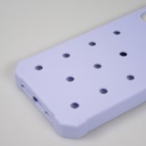 iPhone 15 Pro Case Hülle - Dicke Silikonhülle mit Löcher für Aufsteck-Sticker - Hellblau