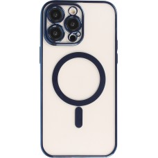 Coque iPhone 14 Pro - Electroplate avec MagSafe - Bleu foncé