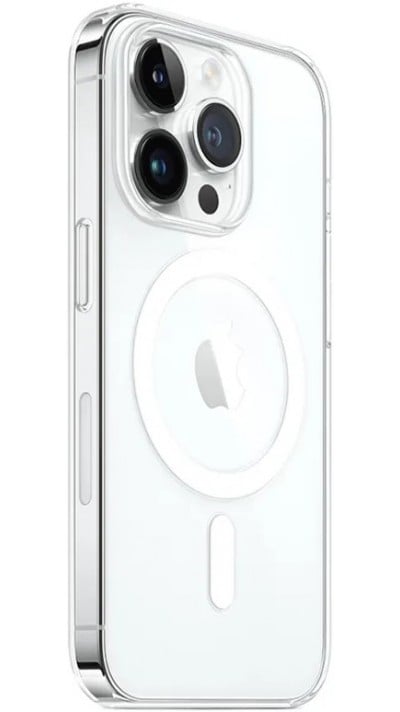 Coque iPhone 14 Pro Max - Apple original clear case gel compatible Magsafe - Transparent