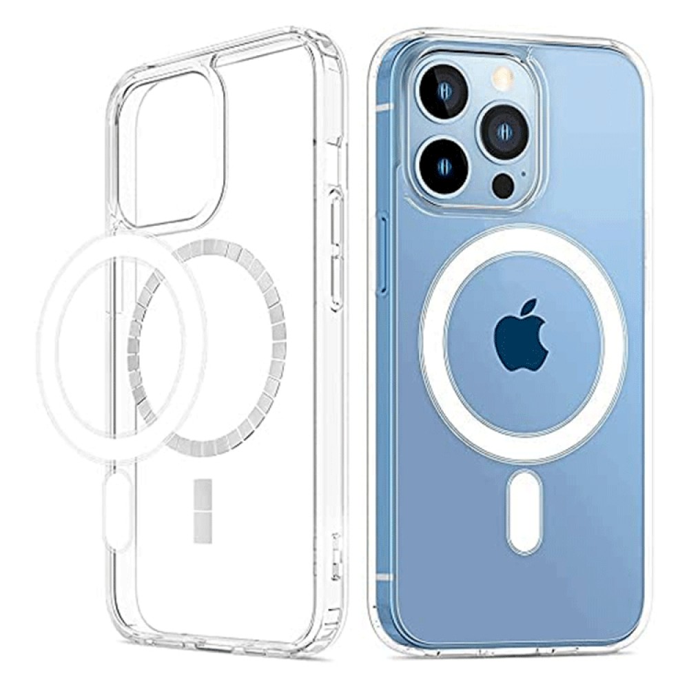 Coque iPhone 14 Pro Max - Apple original clear case gel compatible Magsafe - Transparent