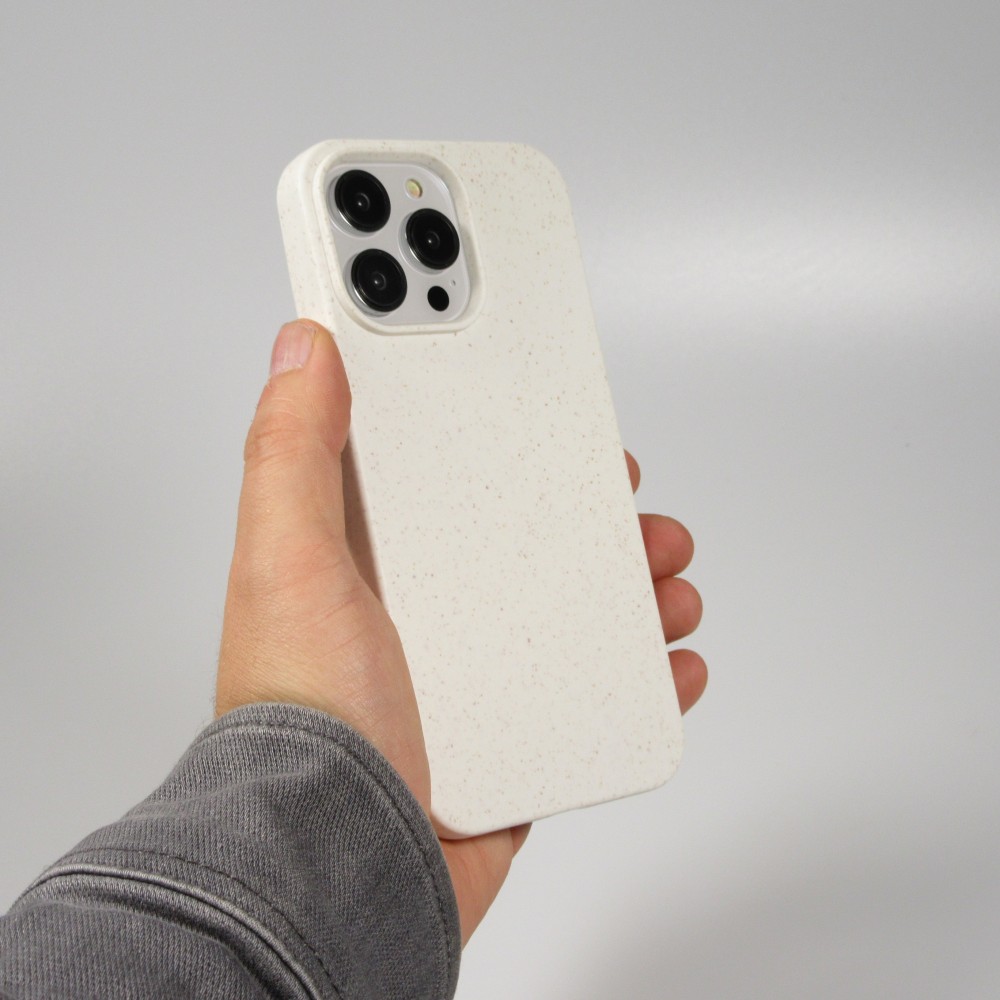 Coque iPhone 16 Pro - Bio Eco-Friendly biodégradable écologique nature - Blanc