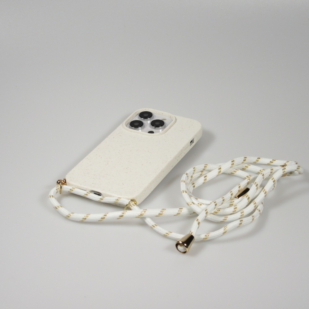 Coque iPhone 15 Pro - Bio Eco-Friendly nature avec cordon collier - Bleu -  Acheter sur PhoneLook