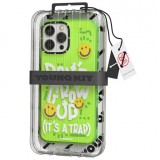 iPhone 14 Pro Max Case Hülle - Youngkit Happy Mood Glossy Case Dont grow up - Grün