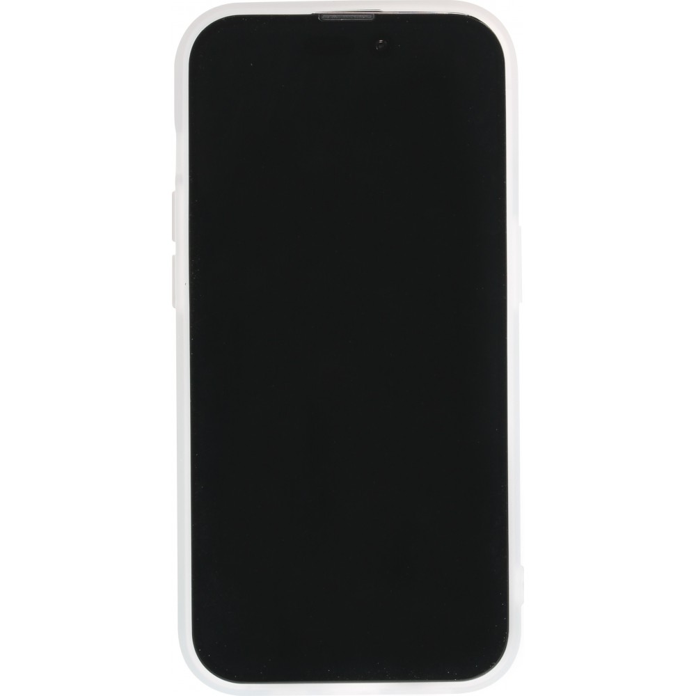 Coque iPhone 14 Pro Max - Silicone rigide mat avec effet marbre imprimé -  Bleu rose - Acheter sur PhoneLook