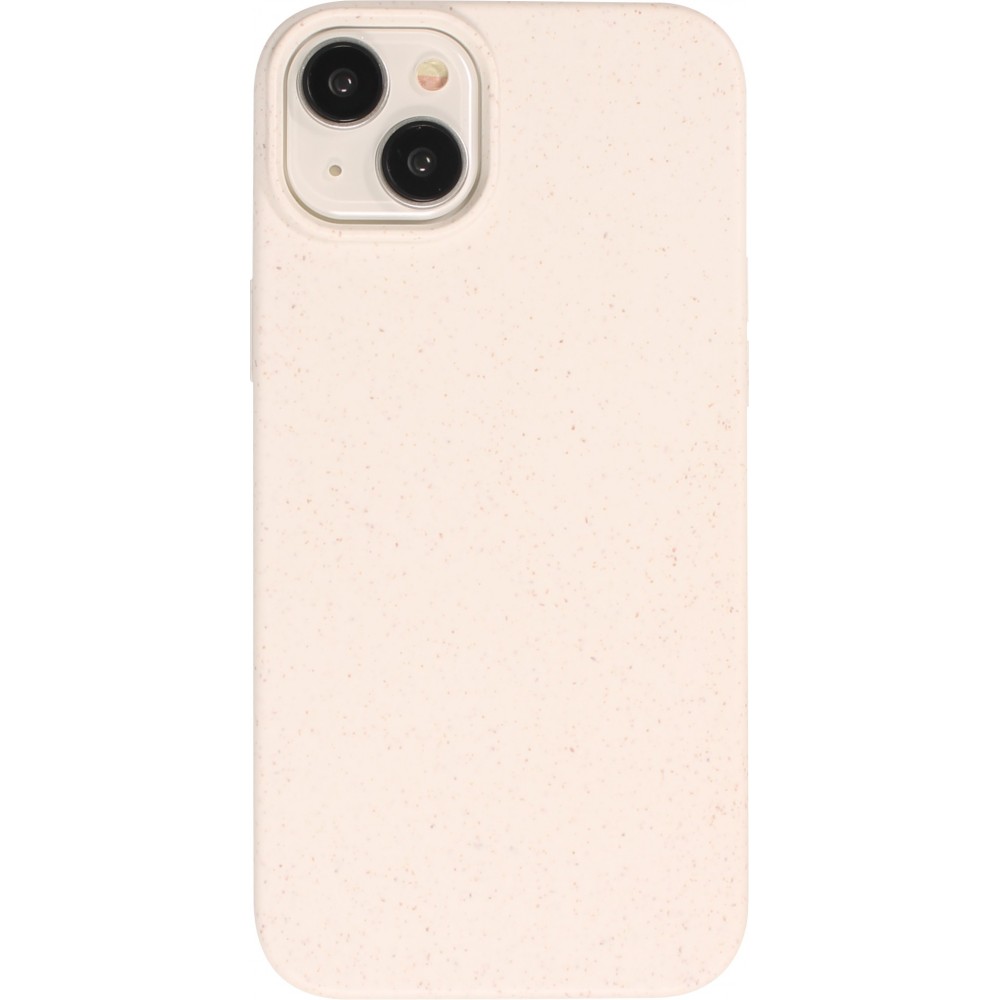 Coque iPhone 15 - Bio Eco-Friendly biodégradable écologique nature - Blanc