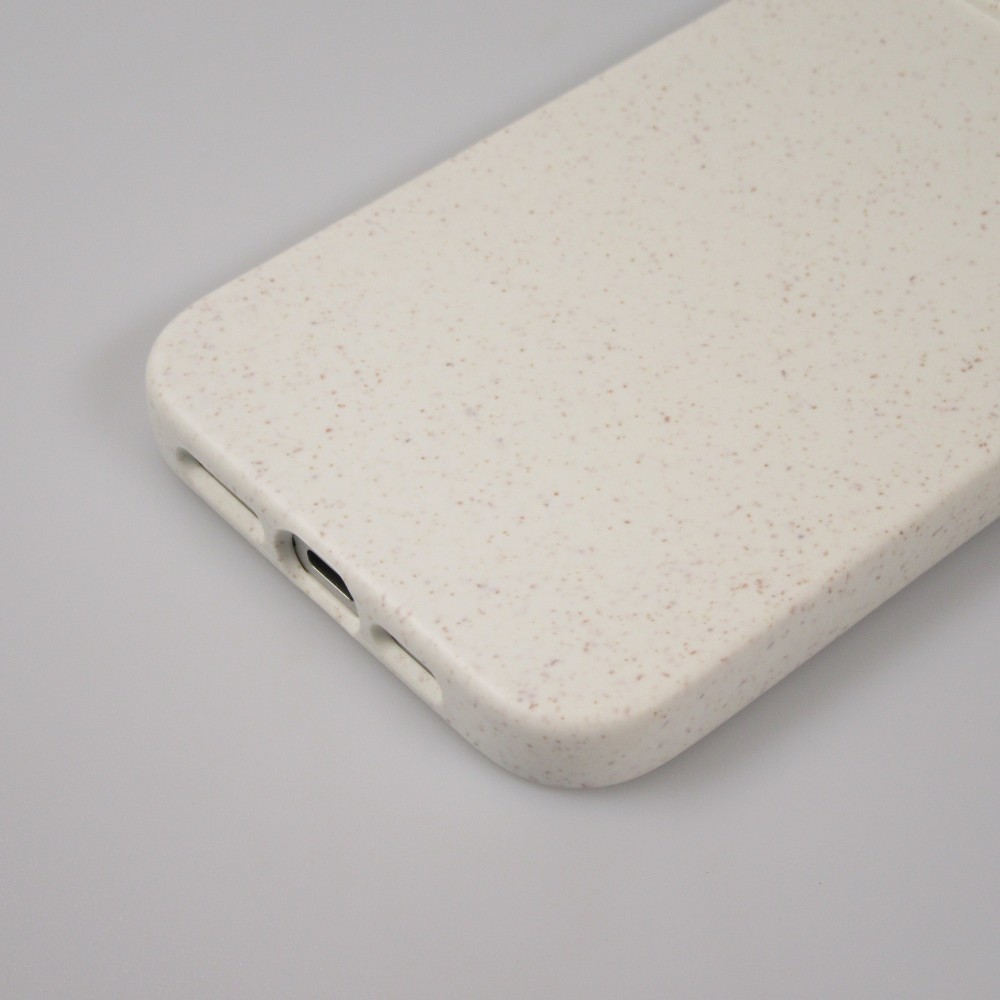 Coque iPhone 15 - Bio Eco-Friendly biodégradable écologique nature - Blanc