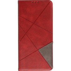 Coque iPhone 15 - Flip Géometrique - Rouge