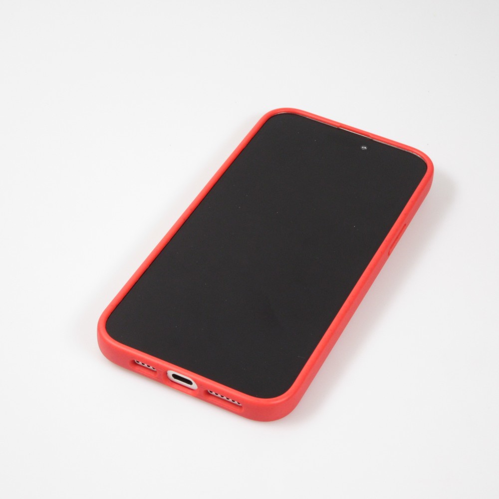 Coque iPhone 15 Plus - Bio Eco-Friendly biodégradable écologique nature - Rouge