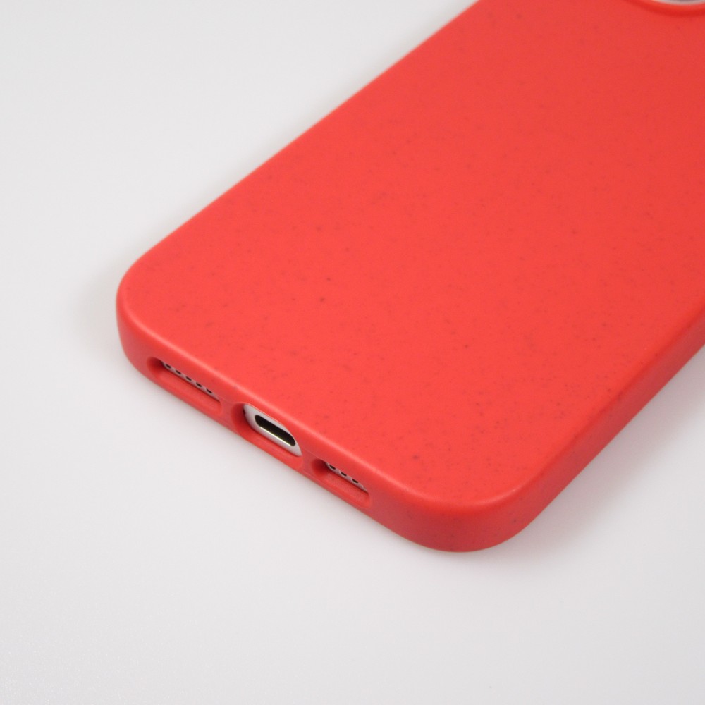 Coque iPhone 15 Plus - Bio Eco-Friendly biodégradable écologique nature - Rouge