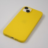 Coque iPhone 15 Plus - Silicone Mat jaune