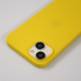 Coque iPhone 15 Plus - Silicone Mat jaune