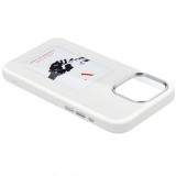 Coque iPhone 15 Pro Max - E-Ink Display DIY avec technologie NFC pour photo personnalisée - Blanc