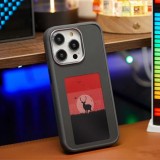 Coque iPhone 14 Pro Max - E-Ink Display DIY avec technologie NFC pour photo personnalisée - Noir