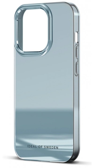 Coque iPhone 15 Pro - Ideal of Sweden miroir sky blue silicone rigide - Bleu