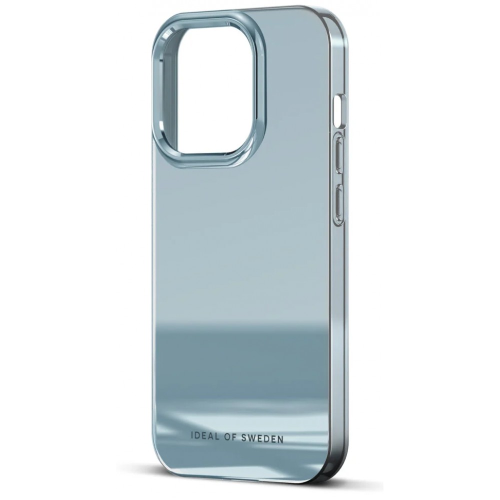 Coque iPhone 15 Pro Max - Ideal of Sweden miroir sky blue silicone rigide - Bleu