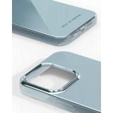 Coque iPhone 15 Pro Max - Ideal of Sweden miroir sky blue silicone rigide - Bleu