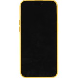 Coque iPhone 15 Pro Max - Silicone Mat jaune