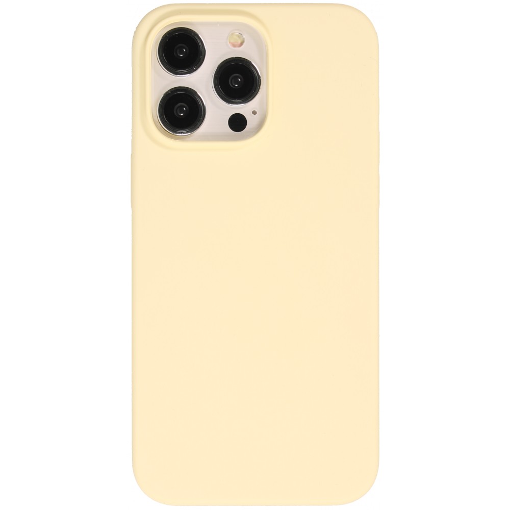 Coque iPhone 15 Pro Max - Soft Touch - Jaune pastel