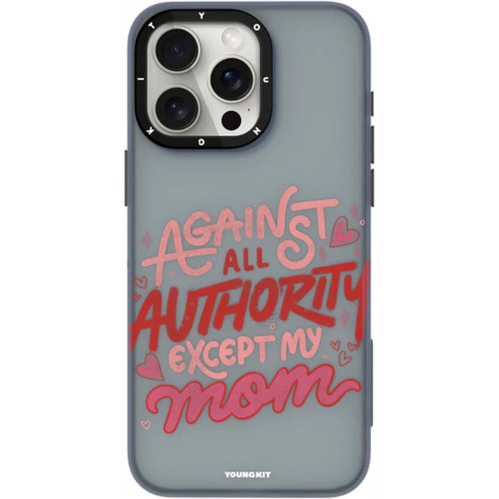 Coque iPhone 15 Pro Max - Youngkit @Blushing. ginger Positive Quotes Case - Noir