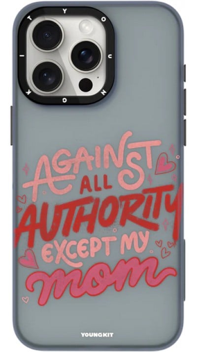 iPhone 15 Pro Max Case Hülle - Youngkit @Blushing. ginger Positive Quotes Case - Schwarz