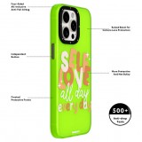 iPhone 15 Pro Max Case Hülle - Youngkit @Blushing. ginger Positive Quotes Case - Schwarz