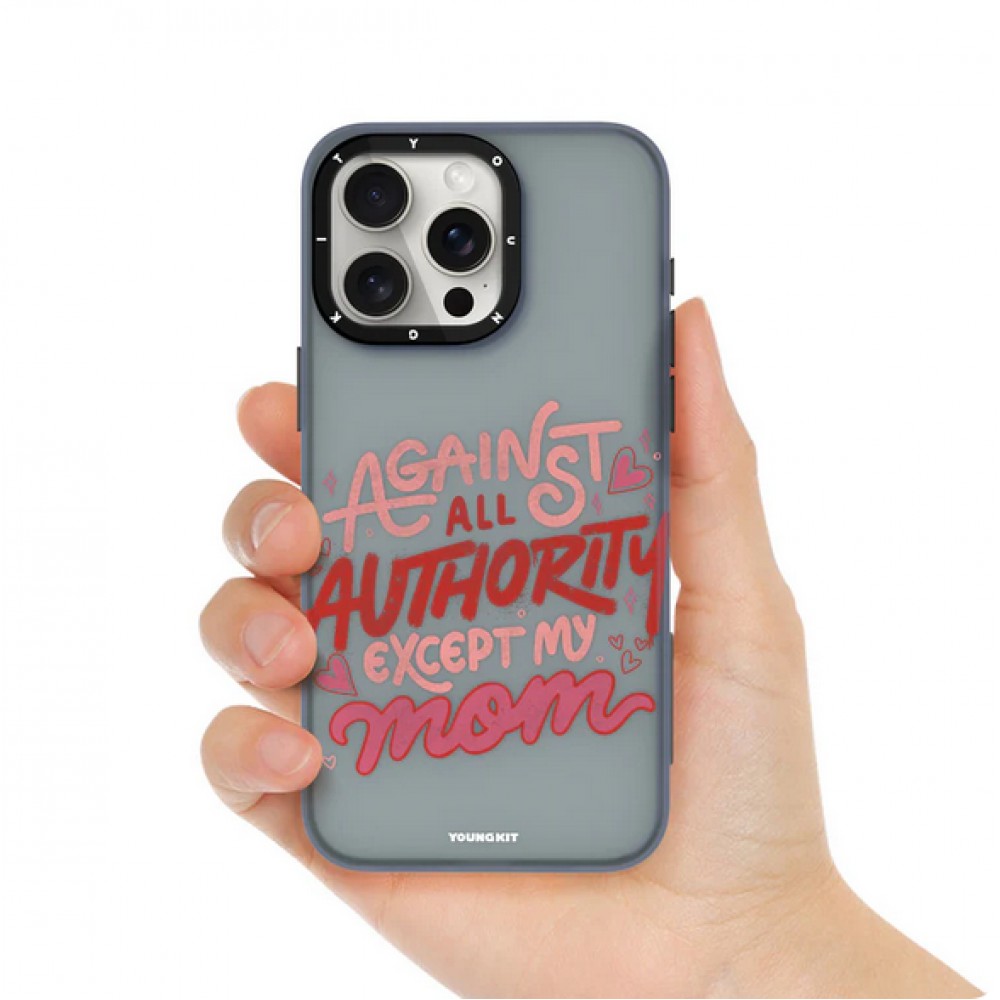 iPhone 15 Pro Max Case Hülle - Youngkit @Blushing. ginger Positive Quotes Case - Schwarz