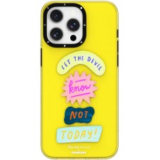 iPhone 15 Pro Max Case Hülle - Youngkit @LisadotDesign Positive Quotes Case Let the Devil know