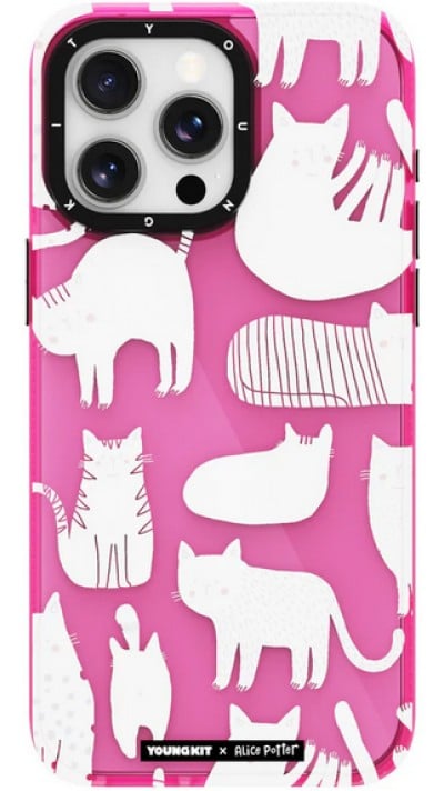 Coque iPhone 15 Pro Max - Youngkit Artists Joint@Alice Potter Kids Print Case  - Rose